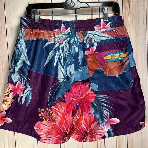Scarface x Shoe Palace Limited Edition Manolo Manny Pink Tropical Swim Shorts - Picture 4 of 6